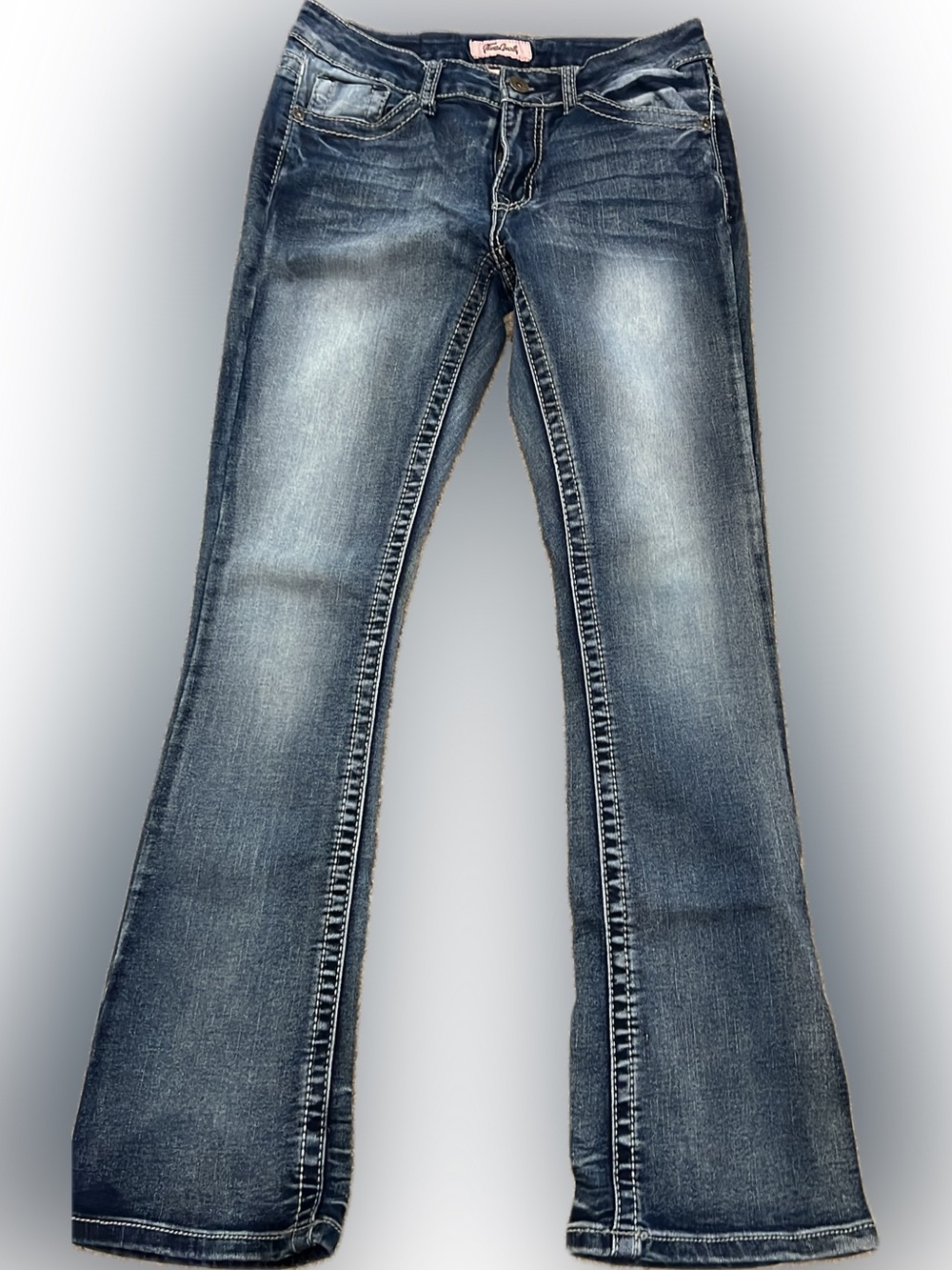 True luck Classic Medium Wash Flare Jeans - Women 9/10 juniors